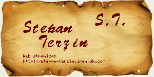 Stepan Terzin vizit kartica